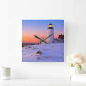 Pemaquid Point Lighthouse, Maine Vierkante Klok (Huis)