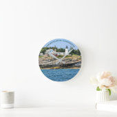 Pemaquid Point Lighthouse Maine Wall Clock Ronde Klok (Huis)