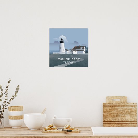 Pemaquid Point Lighthouse Poster (Keuken)