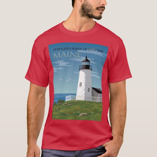 Pemaquid Point Lighthouse T-shirt (Voorkant)