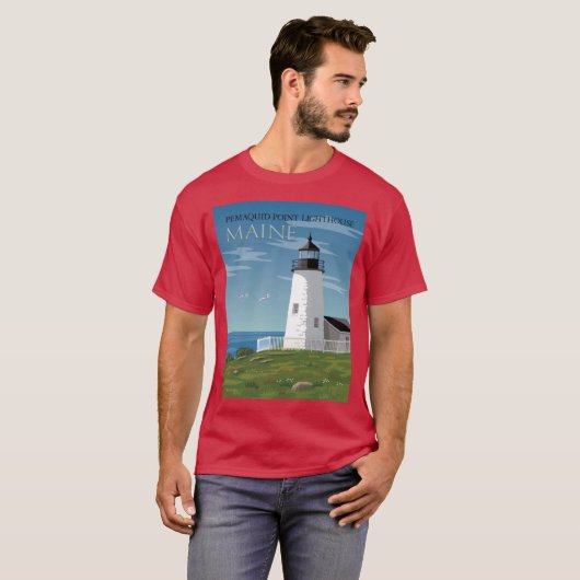 Pemaquid Point Lighthouse T-shirt (Voorkant volledig)