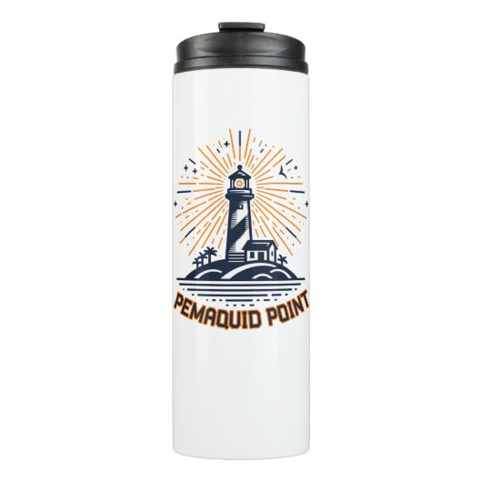 Pemaquid Point Lighthouse Zonsopgang Thermosbeker (Voorkant)