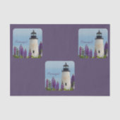 Pemaquid Point Plum Lighthouse Decoupage Tissuepapier (Voorkant)