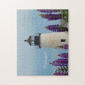 Pemaquid Point Surf White Coastal Maine Lighthouse Legpuzzel (Verticaal)