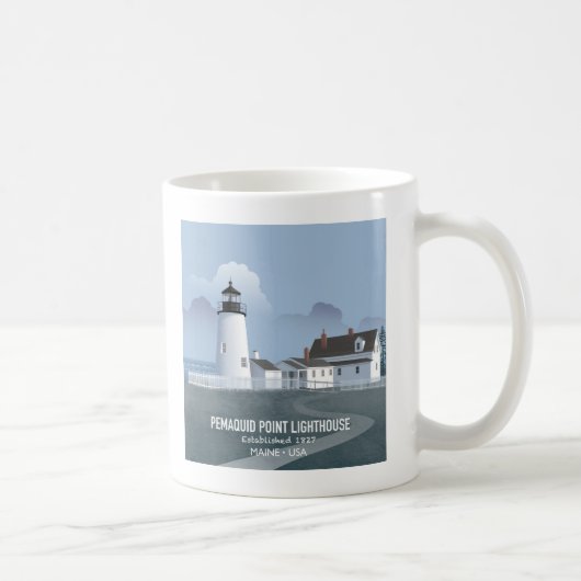Pemaquid Point-vuurtoren Koffiemok (Rechts)
