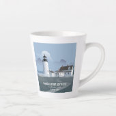 Pemaquid Point-vuurtoren Latte Mok (Rechts)