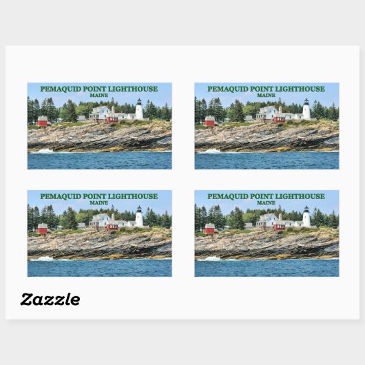 Pemaquid Point Vuurtoren, Maine Stickers (Vel)