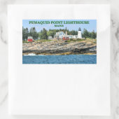 Pemaquid Point Vuurtoren, Maine Stickers (Tas)