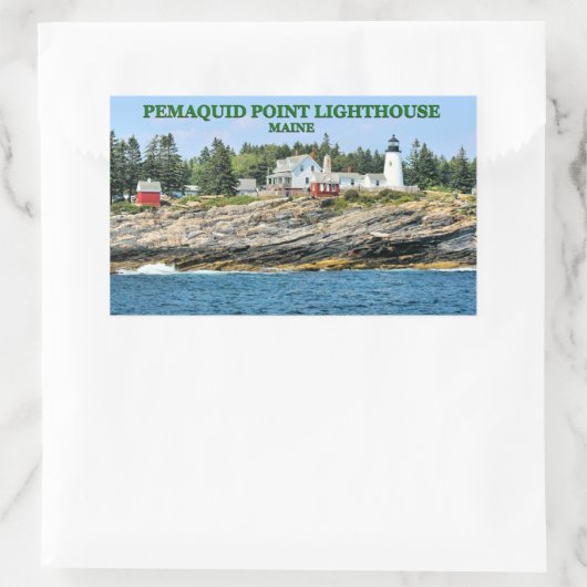Pemaquid Point Vuurtoren, Maine Stickers (Tas)
