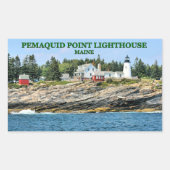 Pemaquid Point Vuurtoren, Maine Stickers (Voorkant)