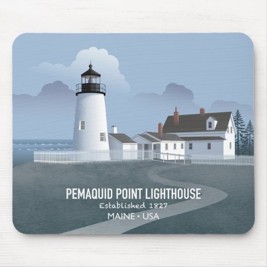 Pemaquid Point-vuurtoren Muismat (Voorkant)