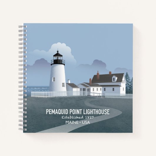 Pemaquid Point-vuurtoren Notitieboek (Voorkant)