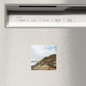 Pemaquid Point-vuurtoren op een Rocky Hillside Magneet (Insitu (Vaatwasser))