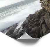 Pemaquid Point-vuurtoren op een Rocky Hillside Poster (Hoek)
