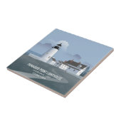 Pemaquid Point-vuurtoren Tegeltje (Zijkant)