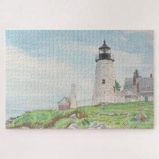 Pemaquid Point Watercolor 1014-delig Puzzel