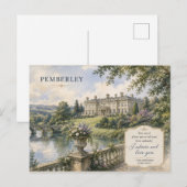 Pemberley Pride and Prejudice Jane Austen Ansichtk Briefkaart (Voorkant / Achterkant)