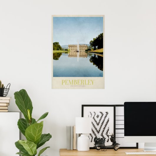 Pemberley Travel Poster (Thuiskantoor)