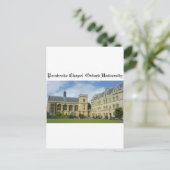 Pembroke Chapel Oxford University Briefkaart (Staand voorkant)