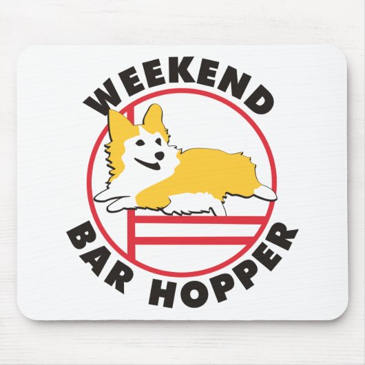 Pembroke Corgi Agility Weekend Bar Hopper Muismat (Voorkant)