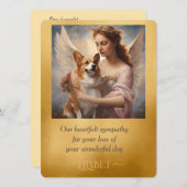 Pembroke Corgi elegante Engel Sympathie (Voorkant / Achterkant)