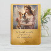 Pembroke Corgi elegante Engel Sympathie (Staand voorkant)