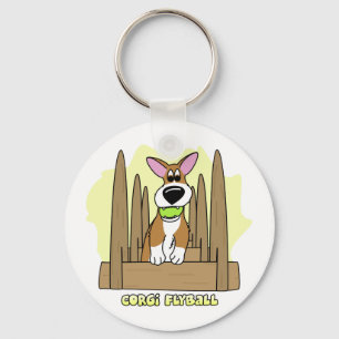 Pembroke Corgi Flyball Sleutelhanger