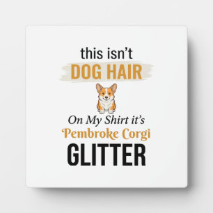Pembroke Corgi Glitter Grappige Hond Liefhebber On Fotoplaat