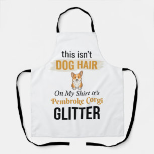 Pembroke Corgi Glitter Grappige Hond Liefhebber On Schort