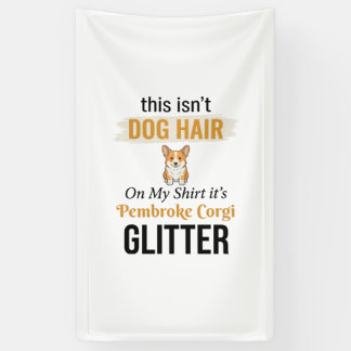 Pembroke Corgi Glitter Grappige Hond Liefhebber On Spandoek