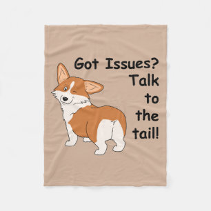 Pembroke Corgi heeft problemen? Fleece Deken