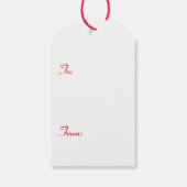 Pembroke Corgi Kerstmis Cadeaulabel (Achterkant)