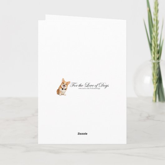 Pembroke Corgi Kerstmis Kaart (Achterkant)