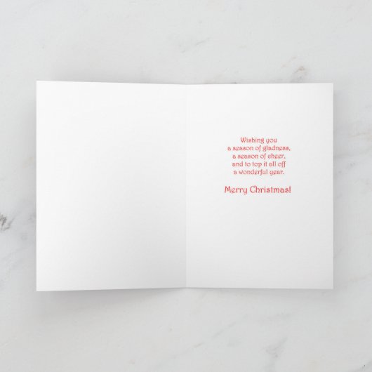 Pembroke Corgi Kerstmis Kaart (Binnen)