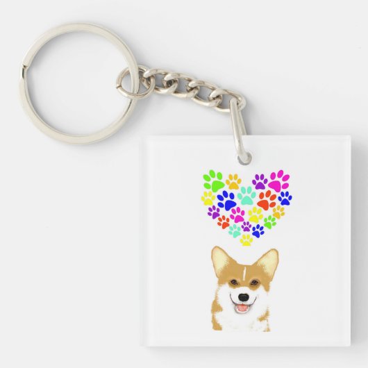 Pembroke Corgi  Sleutelhanger (voorkant)