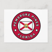 Pembroke Pines Florida Briefkaart (Voorkant)