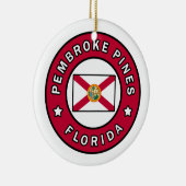 Pembroke Pines Florida Keramisch Ornament (Rechts)