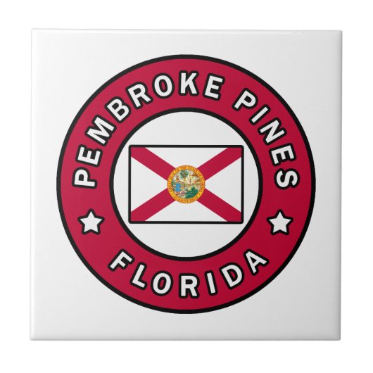 Pembroke Pines Florida Tegeltje (Voorkant)