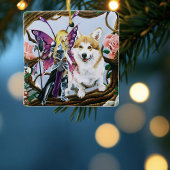 Pembroke Welch Corgi Fairy Fantasy Keramisch Ornament
