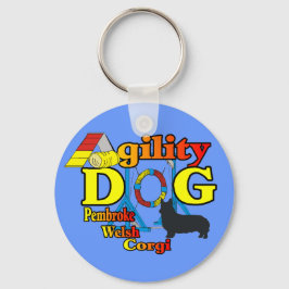 Pembroke Welsh Corgi Agility-shirts Cadeaus Sleutelhanger