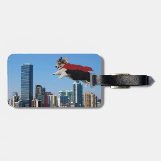 pembroke welsh corgi bagagelabel (Achterkant horizontaal)