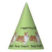 Pembroke Welsh Corgi - Birthday Feesthoedjes (Links)