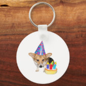 PEMBROKE WELSH CORGI-BIRTHDAY SLEUTELHANGER (Voorkant)