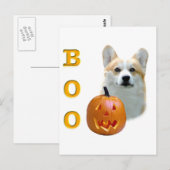 Pembroke Welsh Corgi Boo Briefkaart (Voorkant / Achterkant)