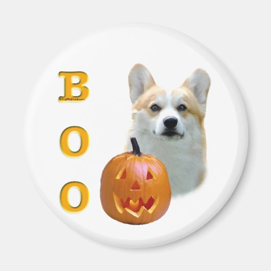 Pembroke Welsh Corgi Boo Magneet (Voorkant)