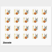 Pembroke Welsh Corgi Boo Ronde Sticker (Vel)