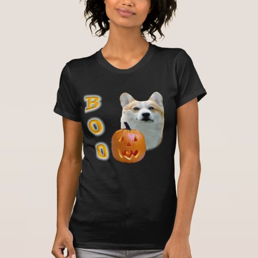 Pembroke Welsh Corgi Boo T-shirt (Voorkant)