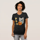 Pembroke Welsh Corgi Boo T-shirt (Voorkant volledig)
