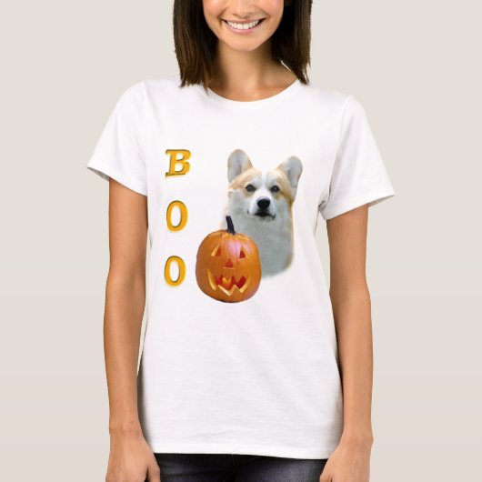 Pembroke Welsh Corgi Boo T-shirt (Voorkant)