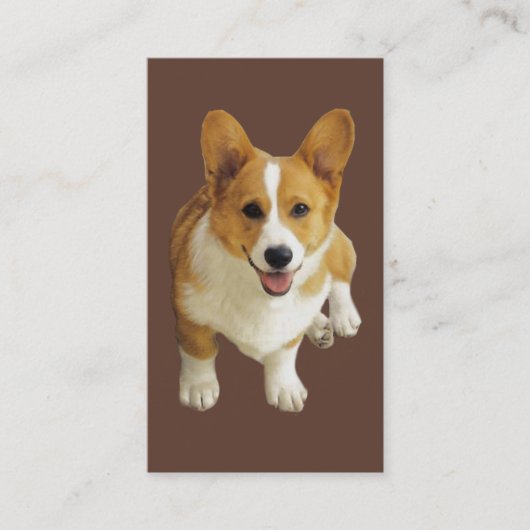 Pembroke Welsh Corgi Breeder Visitekaartje (Voorkant)